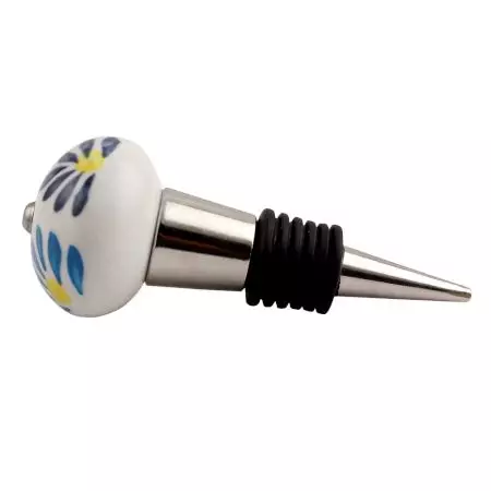 Blue Angel Ceramic Wine Stopper